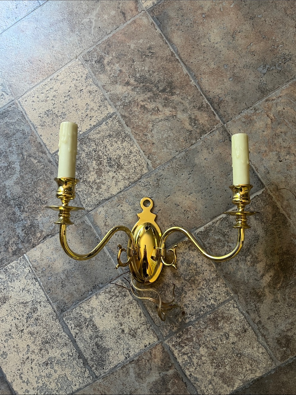 Two Arm Candle Wall Sconce